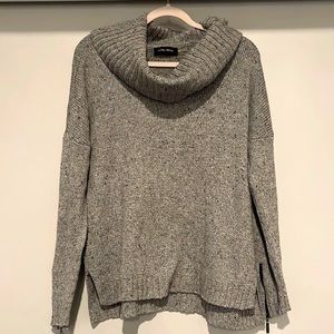 Ivanka Trump Womens Gray Cowl Neck Sweater Size L